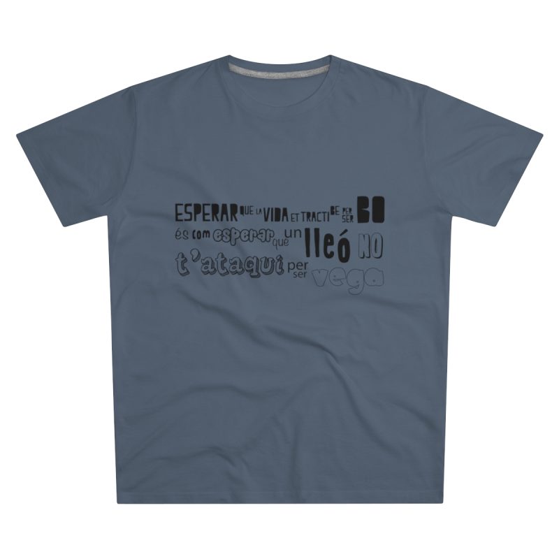 Camiseta hombre corte moderno - Azul marino - Lleó vegà