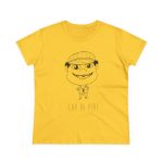 Camiseta mujer algodon medio - Amarillo margarita - Camiseta unisex Cap de Pere Cans