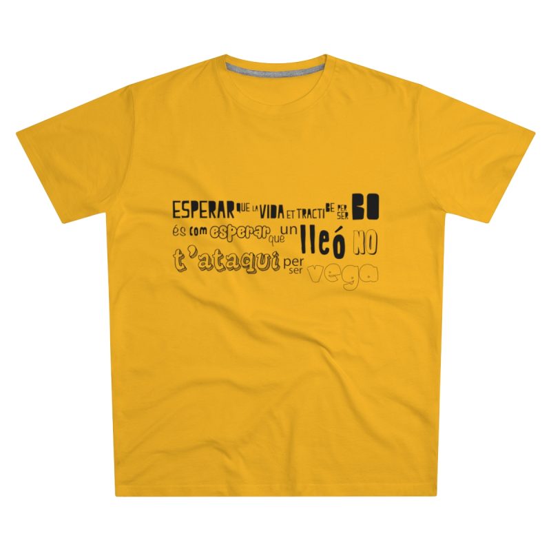 Camiseta hombre corte moderno - Amarillo girasol - Lleó vegà