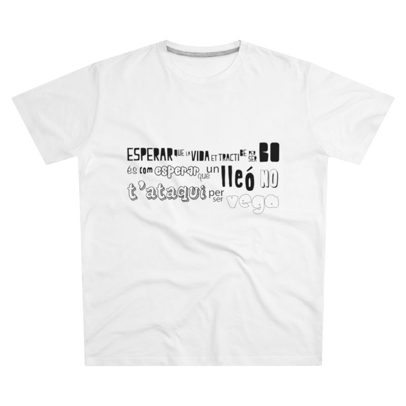 Camiseta hombre corte moderno - Blanco - Lleó vegà