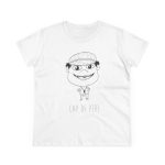 Camiseta mujer algodon medio - Blanco - Camiseta unisex Cap de Pere Cans