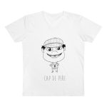 Camiseta hombre cuello de pico Presenter - Blanco - Camiseta unisex Cap de Pere Cans