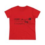 Camiseta mujer algodon medio - Rojo - Lleó vegà Camiseta mujer algodon medio - Rojo - Lleó vegà