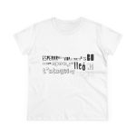 Camiseta mujer algodon medio - Blanco - Lleó vegà Camiseta mujer algodon medio - Blanco - Lleó vegà