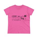 Camiseta mujer algodon medio - Rosa azalea - Lleó vegà Camiseta mujer algodon medio - Rosa azalea - Lleó vegà