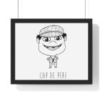 Poster enmarcado horizontal - Negro - Camiseta unisex Cap de Pere Cans