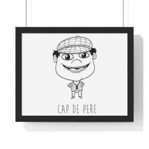 Poster enmarcado horizontal - Negro - Camiseta unisex Cap de Pere Cans