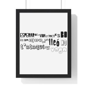 Poster enmarcado vertical - Negro - Lleó vegà