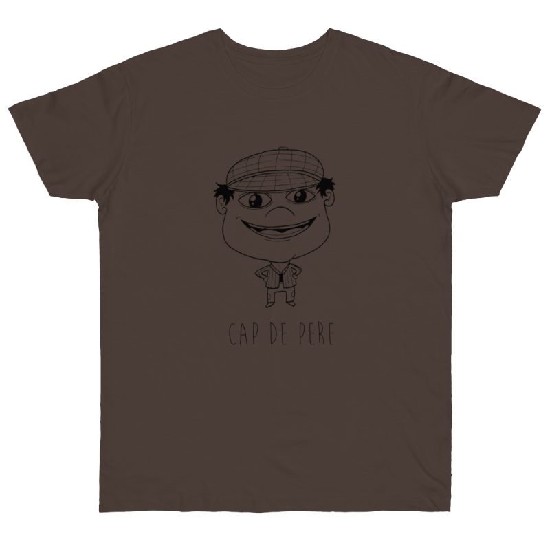 Camiseta punto liso - Marron oso - Camiseta unisex Cap de Pere Cans