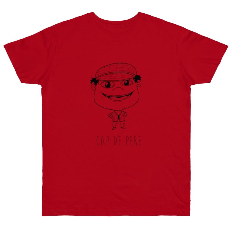 Camiseta punto liso - Rojo - Camiseta unisex Cap de Pere Cans