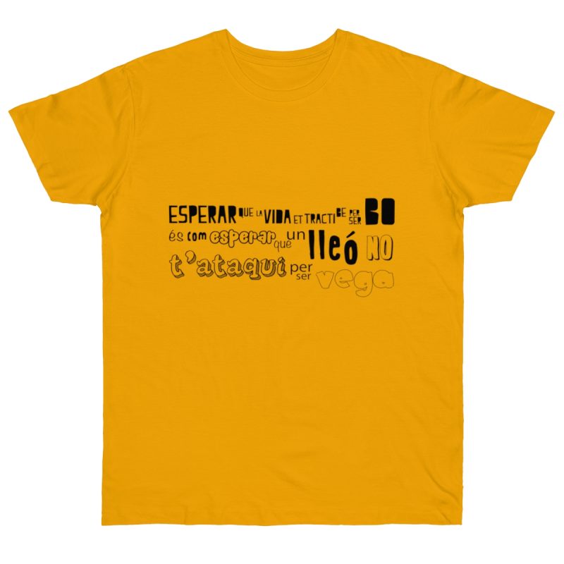 Camiseta punto liso - Albaricoque - Lleó vegà