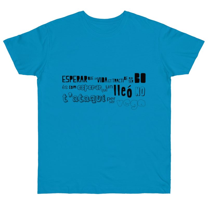 Camiseta punto liso - Azul atolon - Lleó vegà