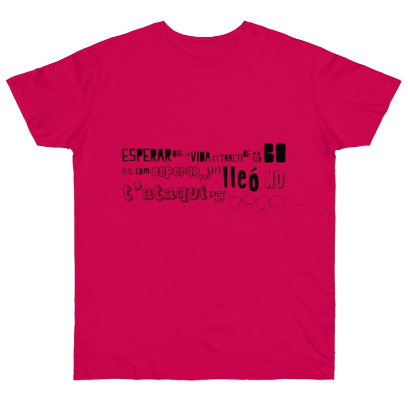 Camiseta punto liso - Fucsia - Lleó vegà