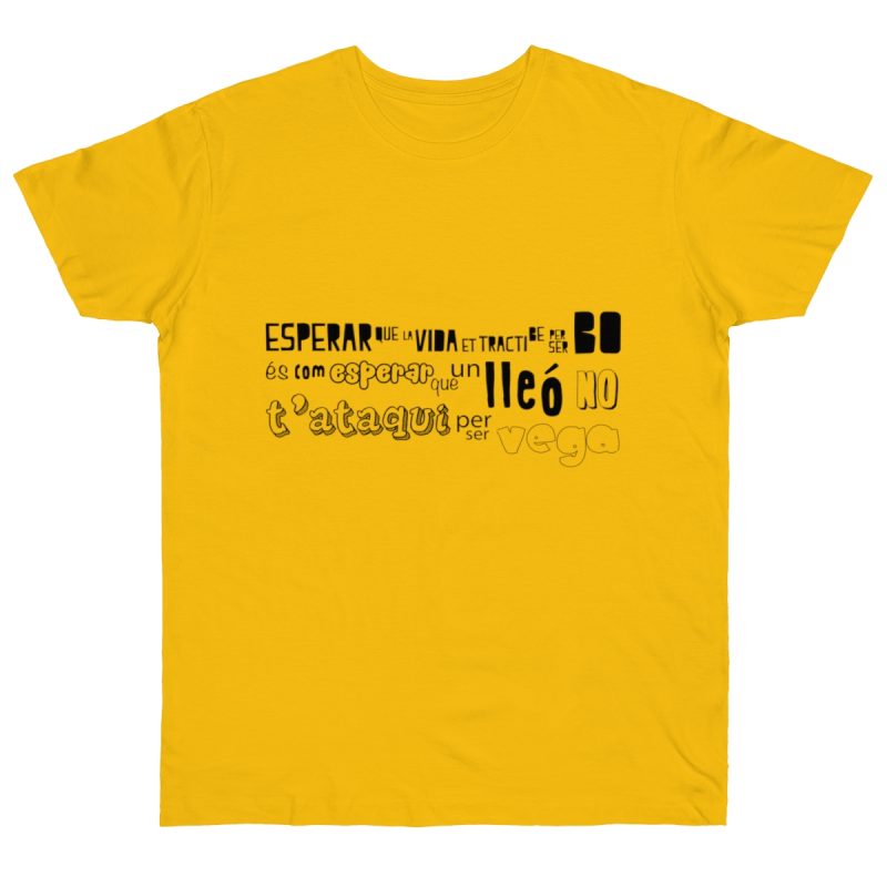 Camiseta punto liso - Amarillo dorado - Lleó vegà