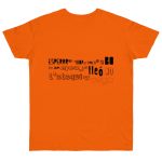 Camiseta punto liso - Naranja - Lleó vegà