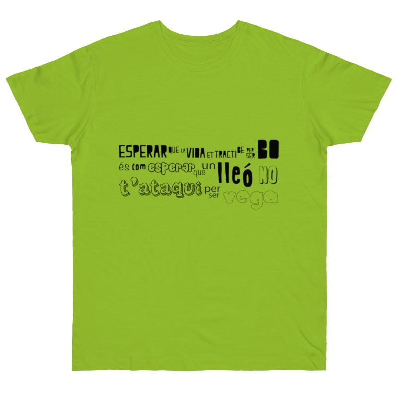 Camiseta punto liso - Verde orquidea - Lleó vegà
