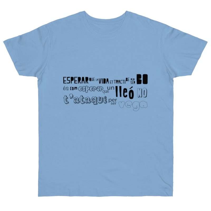 Camiseta punto liso - Azul cielo - Lleó vegà