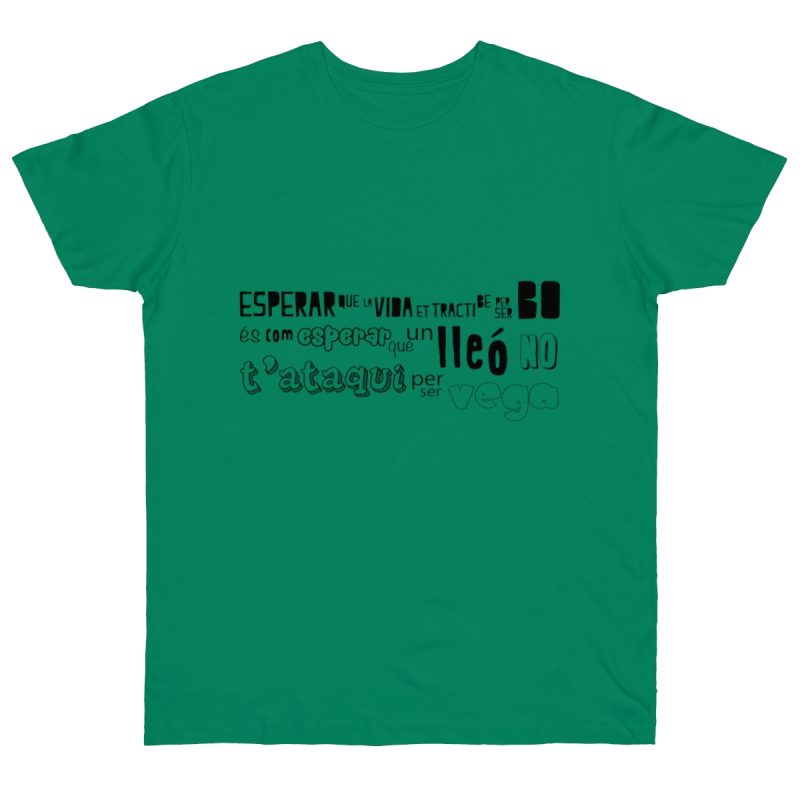 Camiseta punto liso - Verde Kelly - Lleó vegà
