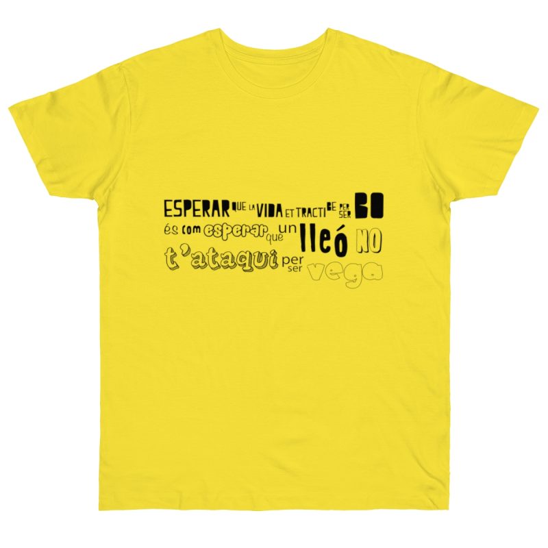 Camiseta punto liso - Amarillo solar - Lleó vegà