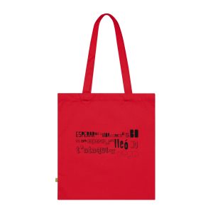 Bolsa de algodon organico - Rojo clasico - Lleó vegà