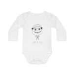 Body bebe manga larga organico - Blanco - Camiseta unisex Cap de Pere Cans