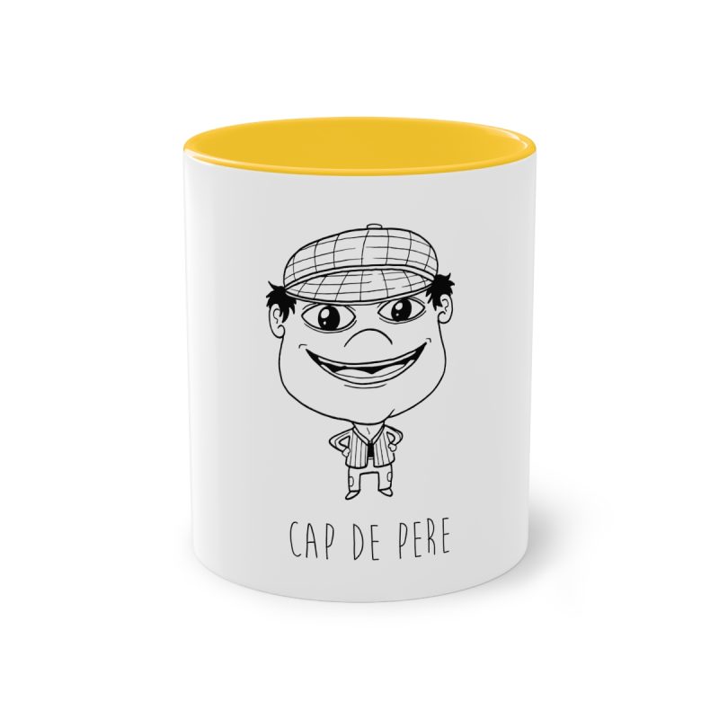 Taza bicolor - Amarillo dorado - Camiseta unisex Cap de Pere Cans