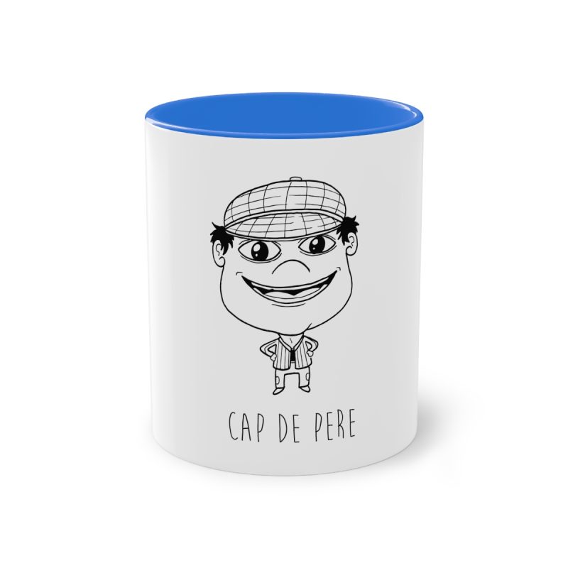 Taza bicolor - Azul Cambridge - Camiseta unisex Cap de Pere Cans