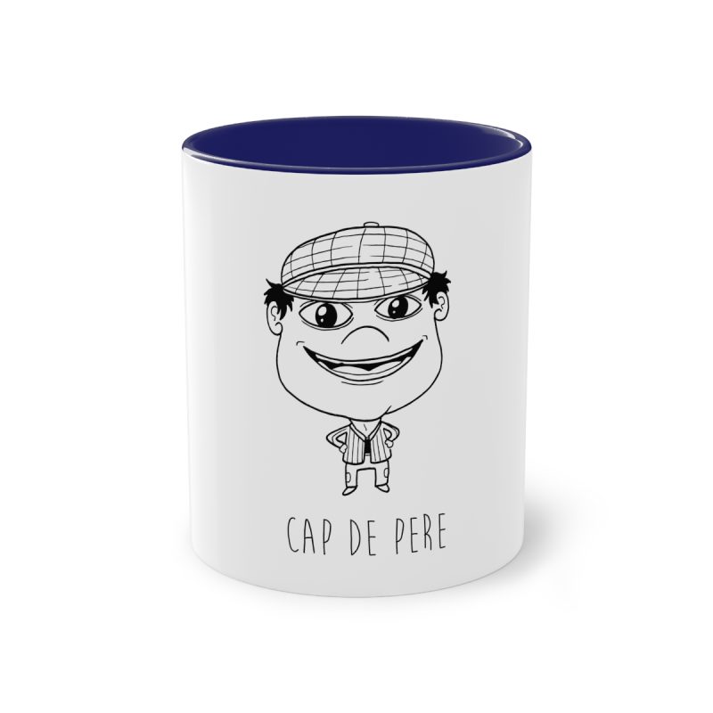 Taza bicolor - Azul oscuro - Camiseta unisex Cap de Pere Cans