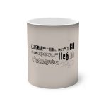 Taza magica que cambia de color - Negro - Lleó vegà