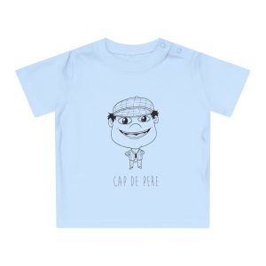 Camiseta de bebe - Azul empolvado - Camiseta unisex Cap de Pere Cans