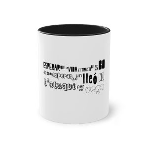 Taza bicolor - Negro - Lleó vegà