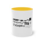 Taza bicolor - Amarillo dorado - Lleó vegà