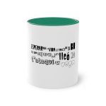 Taza bicolor - Verde oscuro - Lleó vegà