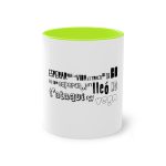 Taza bicolor - Verde claro - Lleó vegà