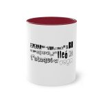 Taza bicolor - Granate - Lleó vegà