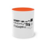 Taza bicolor - Naranja - Lleó vegà