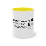 Taza bicolor - Amarillo - Lleó vegà