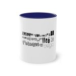 Taza bicolor - Azul oscuro - Lleó vegà