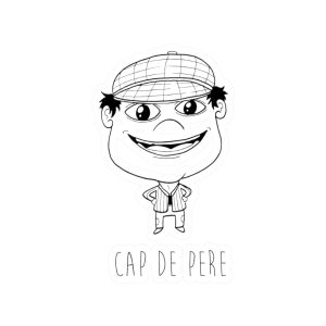 Pegatinas de vinilo troqueladas - Camiseta unisex Cap de Pere Cans