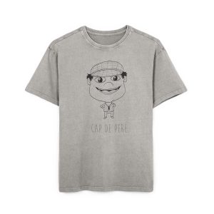 Camiseta oversize lavado acido - Gris asfalto - Camiseta unisex Cap de Pere Cans