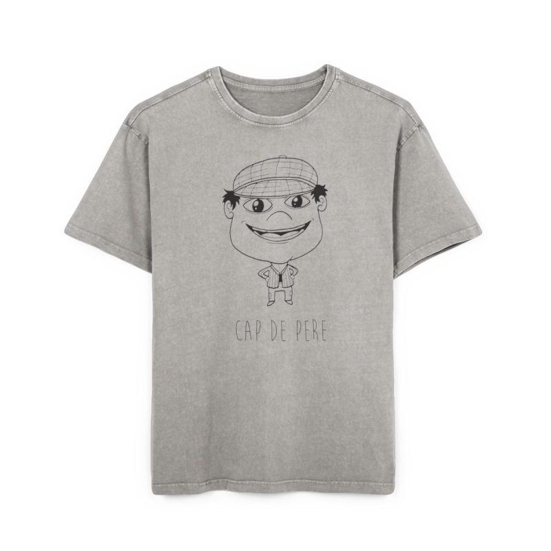 Camiseta oversize lavado acido - Gris asfalto - Camiseta unisex Cap de Pere Cans Camiseta oversize lavado acido - Gris asfalto - Camiseta unisex Cap de Pere Cans