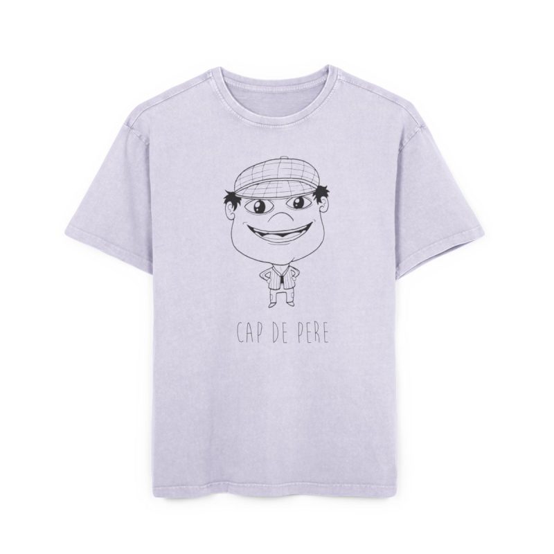 Camiseta oversize lavado acido - Lila suave - Camiseta unisex Cap de Pere Cans