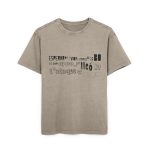 Camiseta oversize lavado acido - Caqui oscuro - Lleó vegà