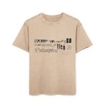 Camiseta oversize lavado acido - Beis - Lleó vegà