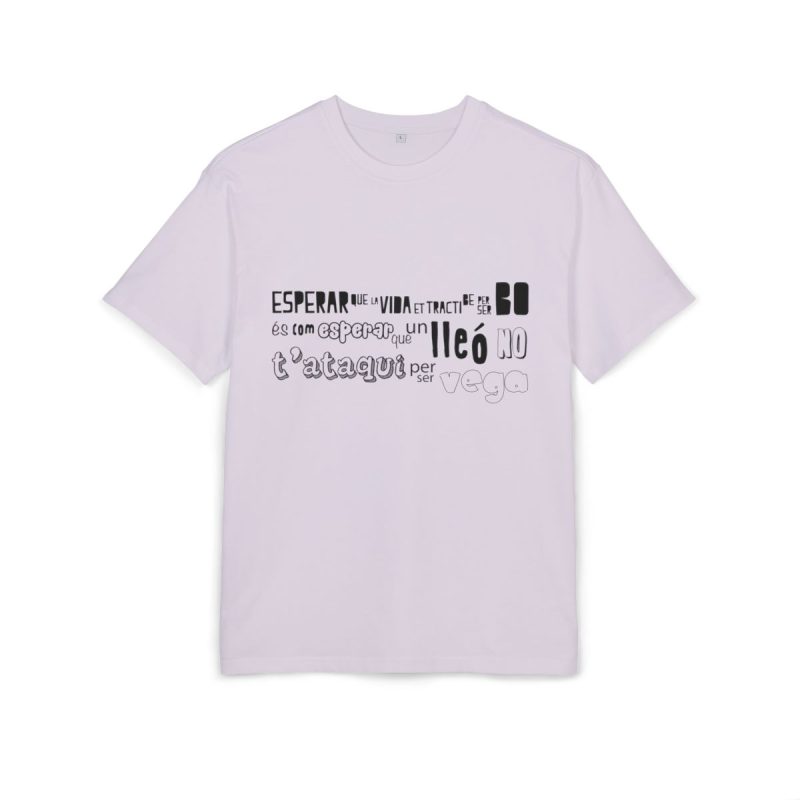 Camiseta oversize gruesa - Lila - Lleó vegà