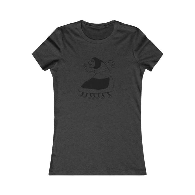 Camiseta mujer Favorite - Gris antracita jaspeado - Camiseta «Jaia Corema»