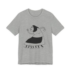 Camiseta jersey manga corta - Gris jaspeado - Camiseta «Jaia Corema»