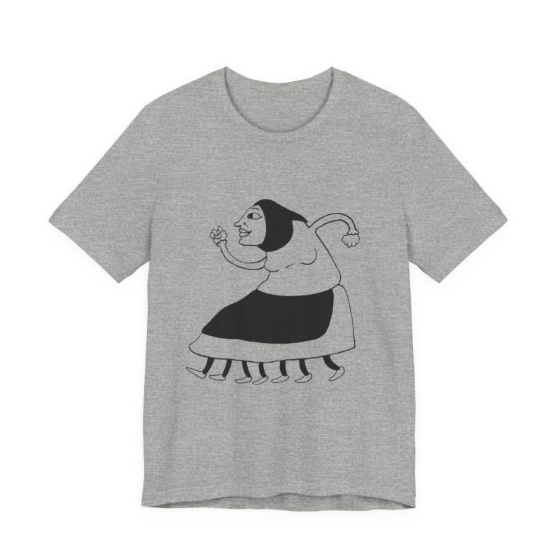 Camiseta jersey manga corta - Gris jaspeado - Camiseta «Jaia Corema» Camiseta jersey manga corta - Gris jaspeado - Camiseta «Jaia Corema»