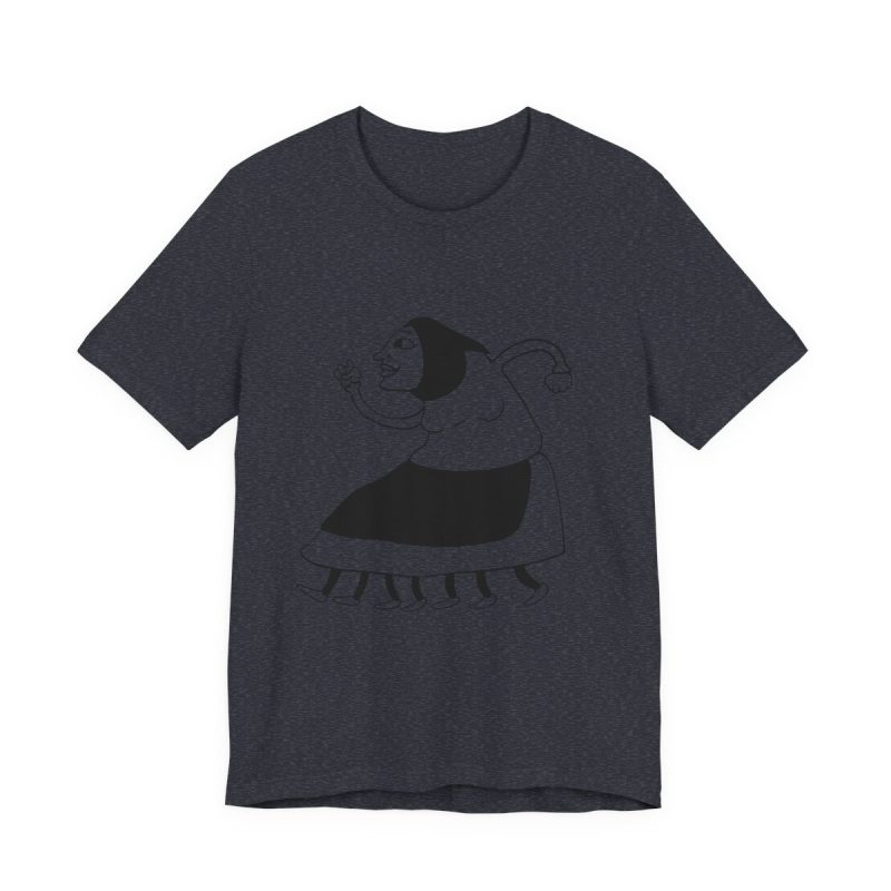 Camiseta jersey manga corta - Azul marino jaspeado - Camiseta «Jaia Corema»