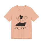 Camiseta jersey manga corta - Melocoton jaspeado - Camiseta «Jaia Corema» Camiseta jersey manga corta - Melocoton jaspeado - Camiseta «Jaia Corema»